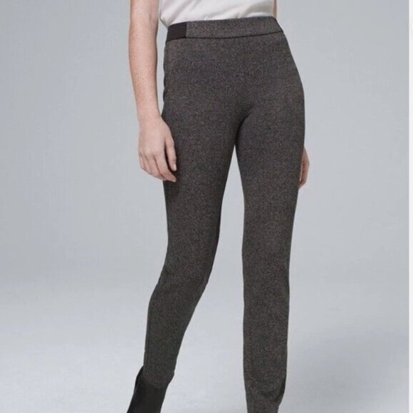 NWT WHBM Slim Speckled Ponte Knit Ankle Pants Size 4 R - Picture 7 of 8